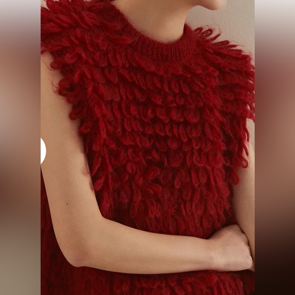 FIBFLX Textured Sleeveless Sweater Vest